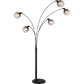 Globo Lampe de pied Seymour Noir