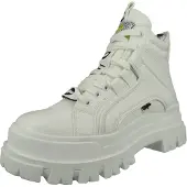 Buffalo Bottines à lacets 'Aspha' jaune / noir / blanc / blanc cassé