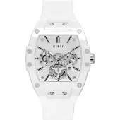 GUESS Montre à affichage analogique 'PHOENIX' blanc