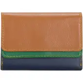 Mywalit Porte-monnaies camel / bleu foncé / vert