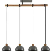 LINDBY Suspension , Durbis, dimmable, Gris, Cuisine, Bois, Vintage / rétro