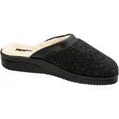 Fischer Markenschuh Chaussons d'intérieur pour hommes Fischer, doublés pour plus de chaleur, en feutre, modèle 204609, taille : 46 EU, couleur : gris