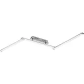 Eglo Plafonnier LED PARMA 37 W, 4000 K, 4500 lm, métal chromé, dimensions : 13,5 x 50 x 50 cm, IP20,