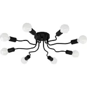 Eglo Plafonnier noir Orazio spider