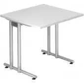 Hjh OFFICE PRO Bureau à hauteur fixe VNS (80 x 80 x 72 cm)