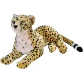 Wild republic guépard Junior câlin 76 cm en peluche beige/jaune