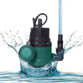 Vonroc Pompe submersible 300W – 6500L/h | Pour eaux claires et légèrement usées