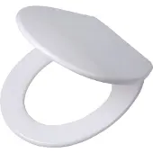 Tiger Siège WC Boston en plastique thermodurci blanc/chrome, 252960346
