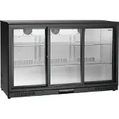 Bartscher Réfrigérateur de bar 270 litres 3 portes coulissantes 1340 x 530 x 860mm