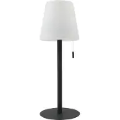 LINDBY - Azalea LED Portable Lampe de Table IP44 Blanc/Noir