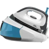 Elta fer à vapeur 2400 Watts, semelle en céramique, bleu