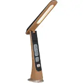 Globo Lighting Lampe de bureau Averie en bois avec horloge