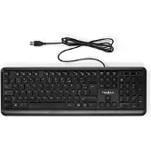 Nedis Wired Keyboard - USB-A - Multimédia - AZERTY - FR-Layout - Clavier numérique