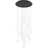 Eglo Suspension noire Espardello, diamètre 58 cm