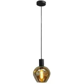 Masterlight Lampe suspendue noire Bounty avec verre rond