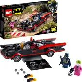 LEGO 76188 DC Batman Batmobile du classique télévisé "Batman" Voiture-jouet avec minifigure du Joker, set pour garçons et filles à partir de 7 ans