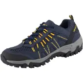 Hi-tec Hommes Jaguar Chaussures De Randonnée Marche Sport Montagne Bleu Marine/Amber/Noir 43