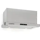 Klarstein Vinea Hotte murale escamotable plate 60cm 610m³/h classe A - argent