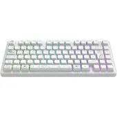 Dark Project Aluminum Terra Nova (Blanc) Clavier de jeu mécanique sans fil 75% (FR) [ISO]