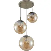 LINDBY Suspension , Teeja, dimmable, Bronze / laiton ancien, Salon / séjour, Verre, Moderne