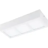 Eglo Lampe de plafond moderne Colegio Blanc rectangulaire