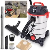 HECHT 8335 Z Aspirateur industriel avec prise électrique Set | Aspirateur eau et poussière | 35 litres | 1400 W