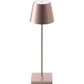 Sigor Lampe de table à accu Nuindie 380mm or rose
