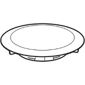 Geberit Ablaufdeckel Duschwanneneinlauf d90mm, SH 30-50mm, weiss, 1 Stk.