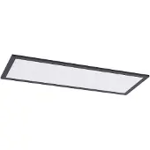 LINDBY Plafonnier , Nelios, dimmable, Noir, Cuisine, Plastique, Moderne