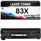 PrintAbout Toner compatible pour HP 83X (CF283X) - Noir - Grande capacité