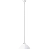 Brilliant Design Suspension Logo En blanc, 1-flamme, Ø35cm