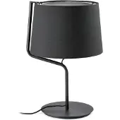 LOREFAR Berni lampe de table noire à 1 lumière
