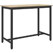 vidaXL Table Chêne Sonoma 100 x 50 x 76,5 cm Ingénierie Bois et acier