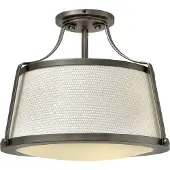 HINKLEY Plafonnier Elstead Charlotte E27 triple, nickel antique