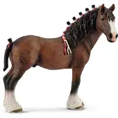 Schleich - Figurines animales, Cheval hongre Clydesdale ; 13808