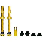 Muc-Off Tubeless Presta Valves 2 Units Doré 44 mm