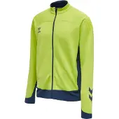 Hummel Veste de survêtement 'Lead' bleu marine / vert clair