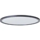 Brilliant Panneau apparent 42cm Brennan noir IP44 22 Watt dimmable LED intégré