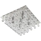 LINDBY Plafonnier , Annica, dimmable, Transparent, Salon / séjour, Métal, Moderne