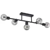 LINDBY Plafonnier , Biscala, dimmable, Noir, Salon / séjour, Métal, Vintage / rétro