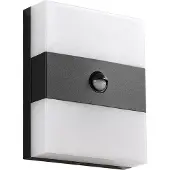 PRIOS Luminaire Extérieur , Teekon, Noir, Terrasse, Acier inoxydable, Moderne
