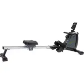 Tunturi Cardio Fit R25 Rameur d'Appartement – Machine à Ramer Magnétique avec 8 Niveaux de Résistance – Console LCD, Support Tablette et Porte-Bouteille – Compact et Pliable pour Fitness à Domicile