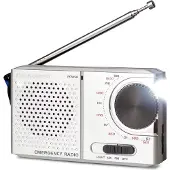 Caliber Radio portable à piles - Mini-radio de poche - Radio AM/FM avec prise casque (HPG311R)
