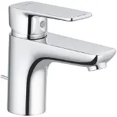 Kludi Pure&Style Robinet de lavabo résistant à l'eau, robinet de salle de bain chromé