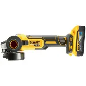 DeWalt Bd-dcg405h2t 18v Xr 125 Mm 2x5ah Ps Angle Grinder Jaune One Size / EU Plug 220V