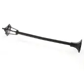 LINDBY - Nane Lampadaire de Parc Black