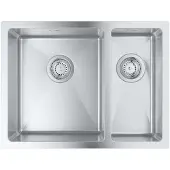 GROHE Evier inox à encastrer K700 31577_1 1,5 cuve 595x450 mm EB gauche