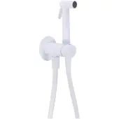 Paffoni Ringo West - Ensemble de mitigeurs encastrés avec douchette bidet, blanc mat ZDUP110BO