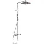Hansa aurelia - doucheset met thermostaat, 25x25 cm, chroom