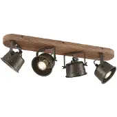 LINDBY Plafonnier , Rubinjo, dimmable, Noir, Salon / séjour, Métal, Vintage / rétro